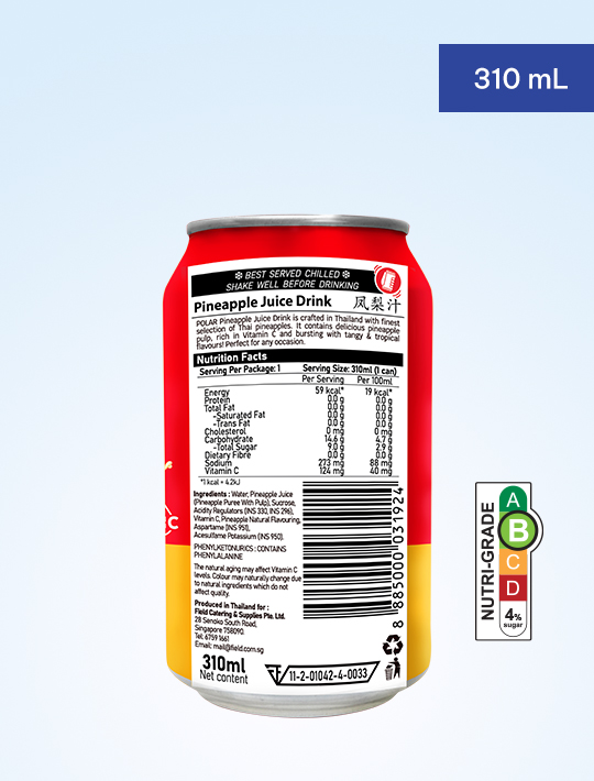 Polar Pineapple Juice Drink 310ml  